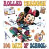 Minnie Mouse Celebrates 100 Days of School in Style PNG