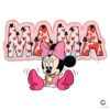 Minnie Mouse Mama Valentines Day Gift SVG Design