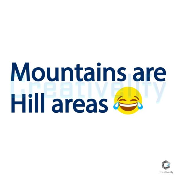 Mountain Smiles Icon in SVG Natures Happy Hill Design