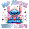 Mr Steal Your Heart Valentine Stitch SVGPNG Magic