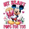 My Heart Pops for You Disney Mickey Valentine SVGPNG