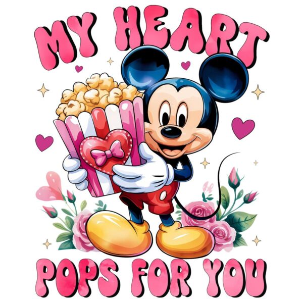 My Heart Pops for You Disney Mickey Valentine SVGPNG