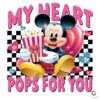 My Heart Pops for You Mickey Mouse SVGPNG Design