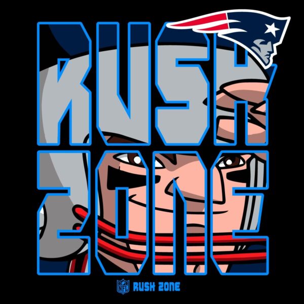 New England Patriots NFL Rush Zone Team PNG Design