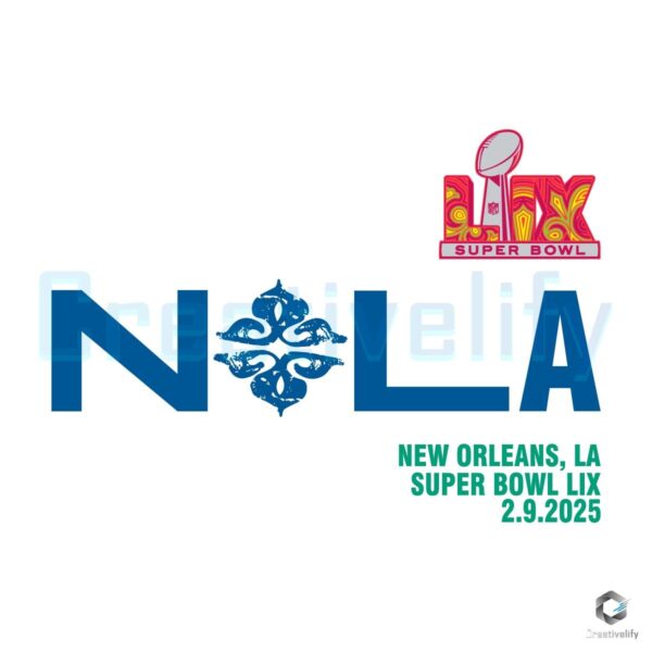 New Orleans La Super Bowl Lix 2 9 2025 SVG