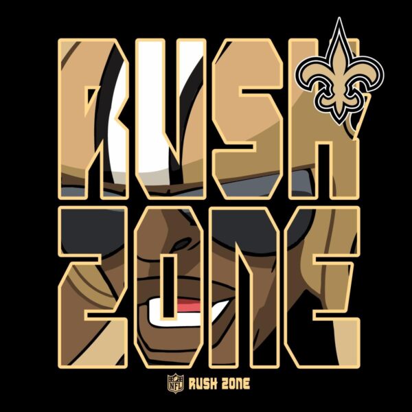 New Orleans Saints NFL Rush Zone Team PNG Artwork