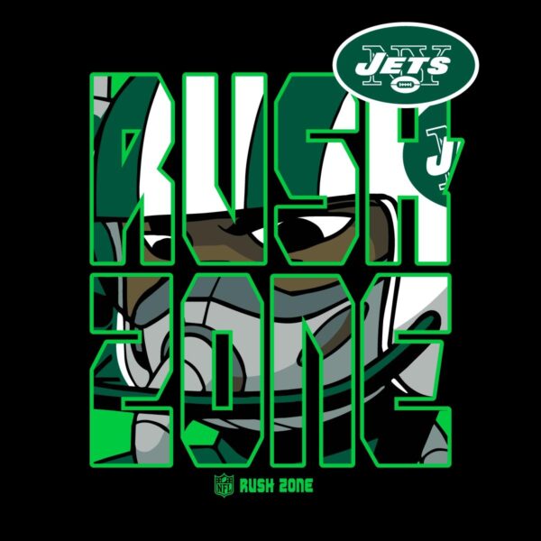 New York Jets NFL Rush Zone Series PNG Design