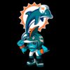 Nfl Rush Zone Miami Dolphins Cartoon Character SVG