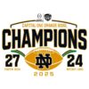 Notre Dame Fighting Irish 2025 Champs Orange Bowl SVG Design