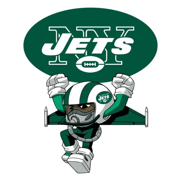 NY Jets Cartoon Character SVG NFL Rush Zone Fun