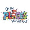 Oh the Places Youll Go Cat in the Hat SVG PNG Designs