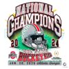 Ohio State Buckeyes 2024 Champs Football Helmet PNG Design