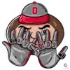 Ohio State Buckeyes Football Mascot with 9 Rings SVGPNG