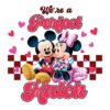 Perfect Match Disney Couple Valentine SVGPNG Design