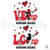 Personalized Disney LOVE Couple Valentine PNG Design