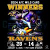Ravens Dominate Steelers 2814 2024 Wild Card Win PNG