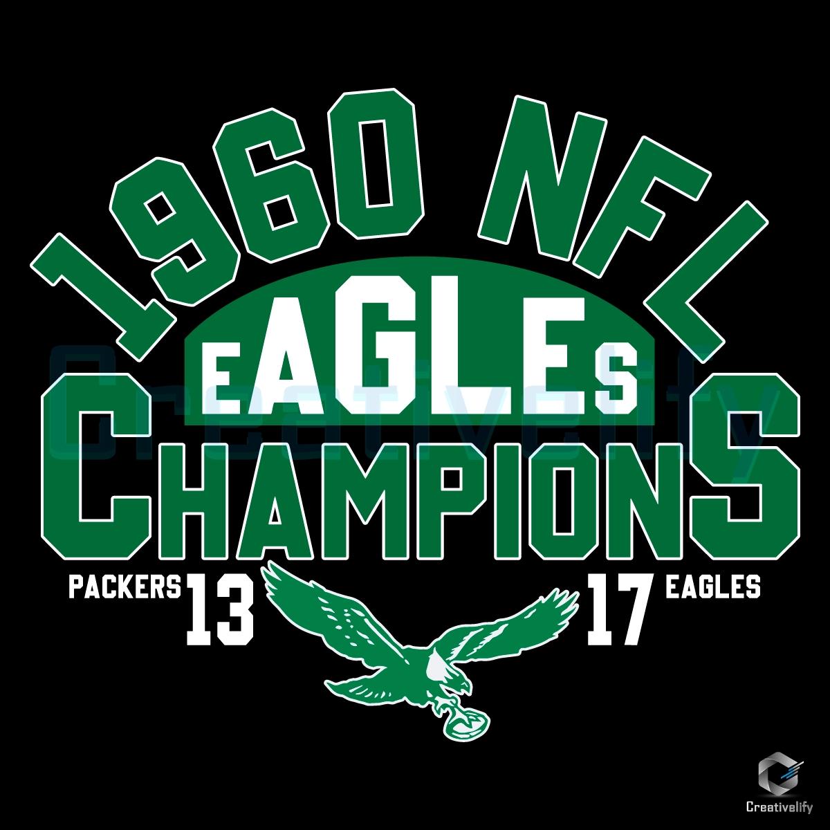 Retro 1960 Eagles Champions Logo SVG Design