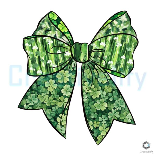 Retro Coquette St Patricks Day Lucky Charm PNG