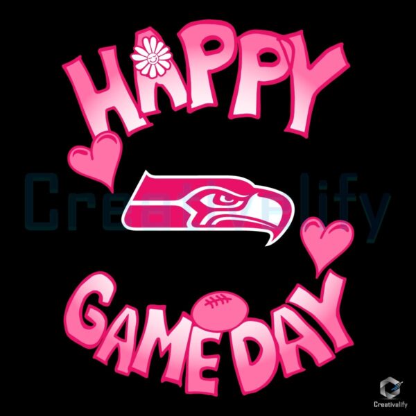 Seattle Seahawks Valentines Day Game Day SVG Design