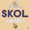 Skol Vikings 2024 NFL Playoffs SVG Design