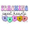 Sparkling Sweetheart Valentine Teacher PNG Design