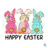 Sparkly Happy Easter Coquette Bunny PNG Design