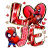 Spiderman Valentine Love Superhero SVG PNG Design