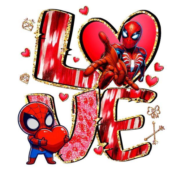 Spiderman Valentine Love Superhero SVG PNG Design