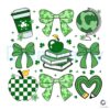 St Patricks Day Coquette Teacher PNG Design