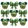 St Patricks Day Shamrock Disco Ball Coquette Irish PNG