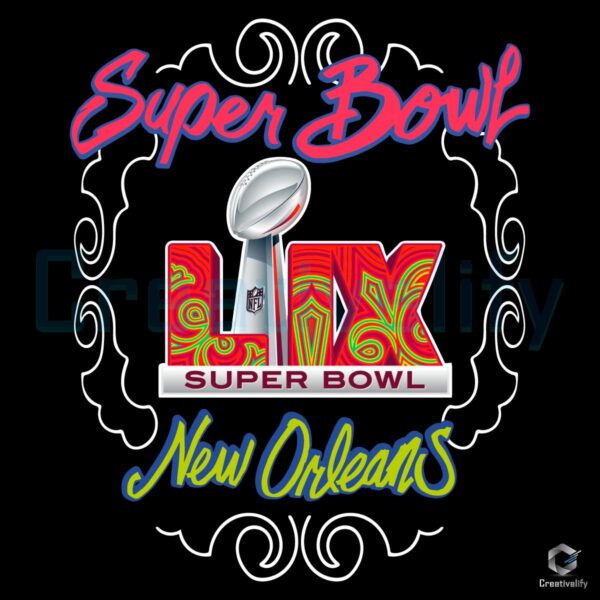 Super Bowl Lix New Orleans 2025 PNG