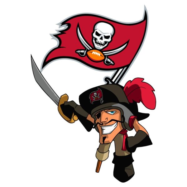 SVG of NFL Rush Zone Tampa Bay Buccaneers Cartoon Character