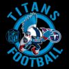 Titans Football NFL Rush Zone Cartoon Character SVG Design