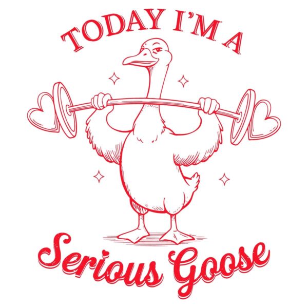 Today Im a Serious Goose Valentine SVG or PNG