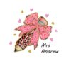 Valentine Coquette Teacher Gift Mrs Andrew Pencil PNG Design