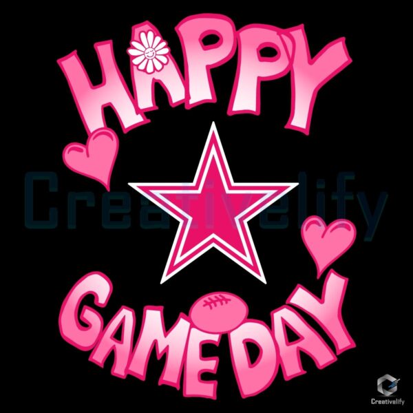 Valentines Day Dallas Cowboys Game Day Love SVG