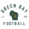 Vintage Green Bay Football Map SVG Est 1921 Wisconsin Pride