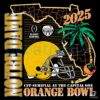 Vintage Notre Dame Fighting Irish Orange Bowl 2025 SVGPNG