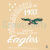 Vintage Philadelphia Eagles 1933 NFL Football SVG Design