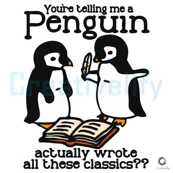 Wait a Penguin Wrote Those Classics Stunning SVG Design