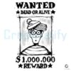 Wanted Waldo 1M Reward Dead or Alive PNG