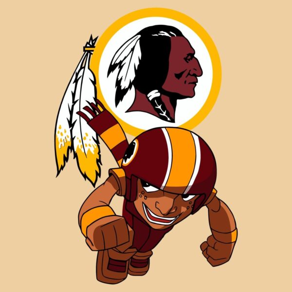 Washington Commanders Rusher NFL Zone Art PNG Download