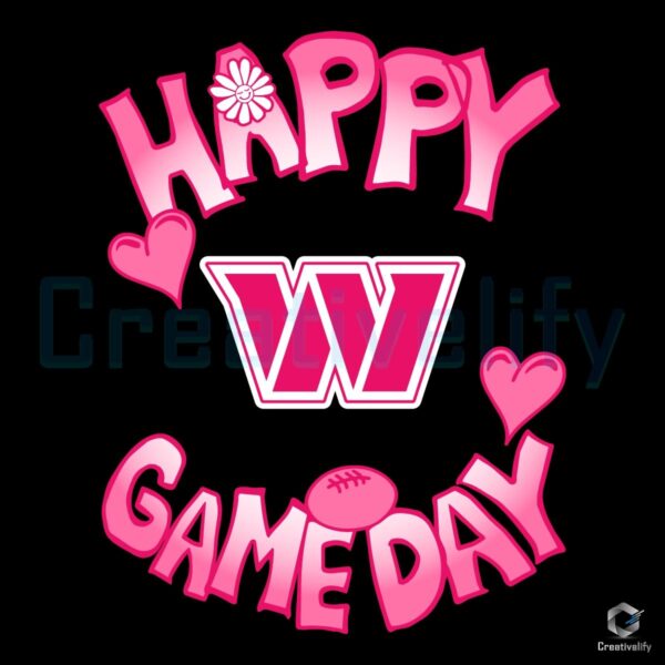 Washington Commanders Valentines Day SVG Celebrate Gameday Love