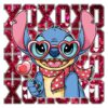 Xoxo Valentine Stitch Coquette Vibes PNG Design