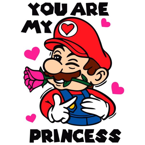 Youre My Princess Valentine Super Mario SVG Design