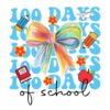 100 Days of School Coquette Bow Png