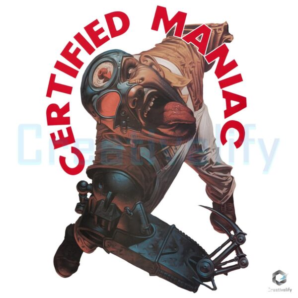 2000 AD Mean Machine Certified Maniac PNG Image
