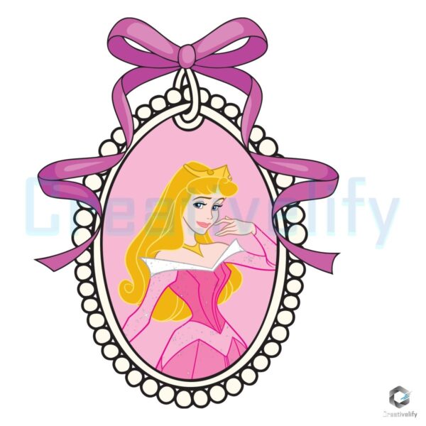 Disney Princess Mirror Bundle with Coquette Bow PNG