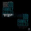 American Flag PNG with God Family Majestic Eagles