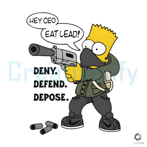 Bart Simpson Hey CEO Eat Lead PNG